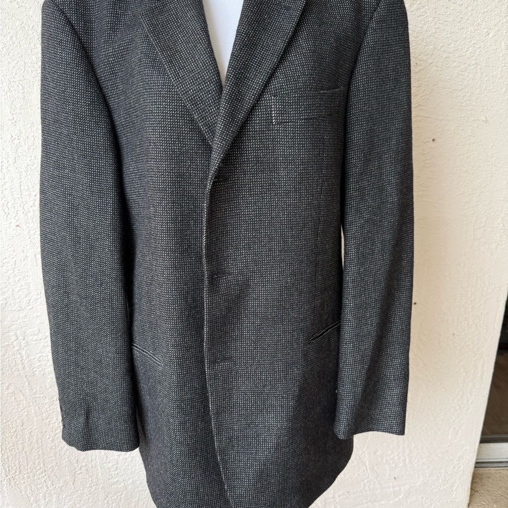 Hugo Boss Men’s Blazer Jacket Marshall Fields Made In USA Suit Vintage Black